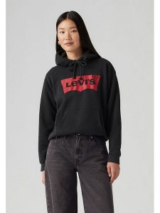 Levi's Bluza w kolorze czarnym rozmiar: S. Czarne bluzy Levi's®, s, bez wzorów, z kapturem. Za 170,87 zł.