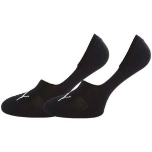 Skarpety Puma Footie 2P 01. Czarne skarpetki Puma, bez wzorów, z bawełny. Za 42,99 zł.