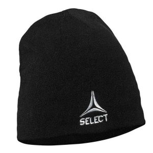 Czapka Dzianinowa. Czarne czapki Select, bez wzorów, z dzianiny, sportowe. Za 85,99 zł.