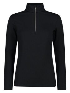 CMP Bluza polarowa w kolorze czarnym rozmiar: 34. Czarne bluzy CMP, bez wzorów, z materiału, bez kaptura. Za 85,83 zł.