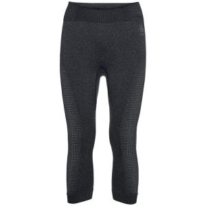 Legginsy damskie Odlo BL BOTTOM 3/4 PERFORMANCE WARM ECO. Czarne legginsy ODLO, bez wzorów. Za 339,99 zł.