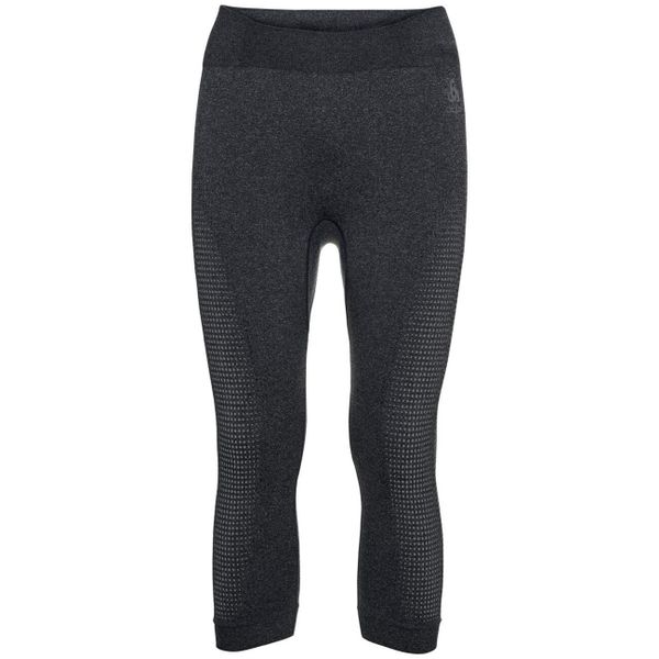 Legginsy damskie Odlo BL BOTTOM 3/4 PERFORMANCE WARM ECO. Czarne legginsy ODLO, bez wzorów. W wyprzedaży za 265,64 zł.