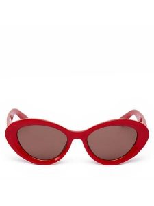 JENNY Okulary przeciwsłoneczne 4WF-014-SS25 Czerwony. Czerwone okulary przeciwsłoneczne Jenny. Za 39,99 zł.