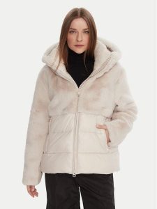 Blauer Futro 25WBLDC02178 Écru Regular Fit. Płaszcze Blauer, l, bez wzorów, z futra, bez kaptura. Za 879,99 zł.