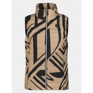 Kamizelka damska Luhta Isokorpi. Brązowe kamizelki Luhta, m, bez wzorów, bez kołnierzyka, bez ramiączek, bez kaptura. Za 399,00 zł.