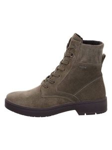 Legero Skórzane botki "Mystic" w kolorze khaki rozmiar: 40. Brązowe botki Legero, bez wzorów, z gore-texu, bez obcasa, bez zapięcia. Za 386,95 zł.