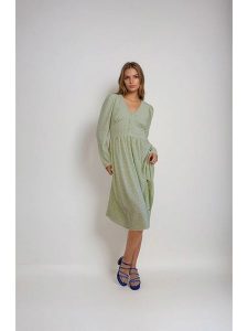 Monki Sukienka w kolorze zielonym rozmiar: 40. Zielone sukienki Monki, bez wzorów, bez kołnierzyka, bez ramiączek, midi. Za 43,99 zł.