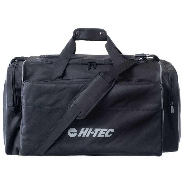 Torba Podróżna Sables II 80L. Czarne torby podróżne i sportowe Hi-tec, bez wzorów, z materiału, na ramię. Za 222,99 zł.