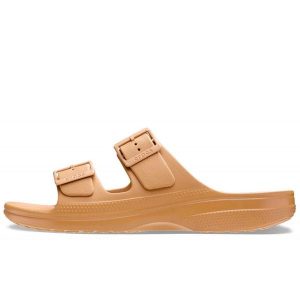 Klapki Crocs Sandały Saturday M Dorośli. Brązowe klapki Crocs, bez wzorów, bez obcasa. Za 199,99 zł.