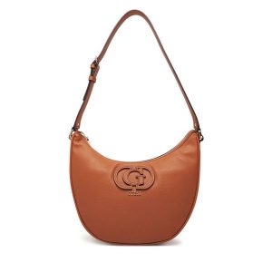 Torebka Guess. Brązowe torebki klasyczne Guess, z aplikacjami, bez dodatków. Za 469,99 zł.