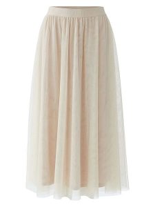 Oui Spódnica tiulowa w kolorze jasnoróżowym rozmiar: 44. Różowe spódnice Oui, bez wzorów, z tiulu, midi. Za 304,99 zł.