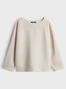 Someday Sweter w kolorze kremowym rozmiar: 38. Brązowe swetry oversize someday., bez wzorów, bez ramiączek. Za 130,99 zł.