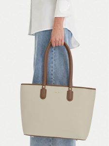 MEXX Torebka EO-MEXX-S-006-09 Écru. Shopper bag Mexx, bez wzorów, z materiału, bez dodatków. Za 299,99 zł.