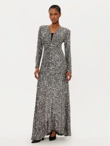 Rinascimento Sukienka wieczorowa CFC0121752003 Srebrny Regular Fit. Szare kombinezony Rinascimento, s, bez wzorów, z syntetyku, wizytowe, bez kołnierzyka, bez ramiączek. Za 569,00 zł.