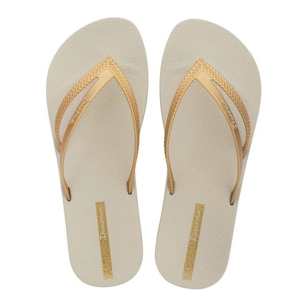 Klapki damskie japonki Ipanema Bossa Soft. Brązowe klapki Ipanema, bez wzorów, z gumy, bez obcasa. Za 89,00 zł.