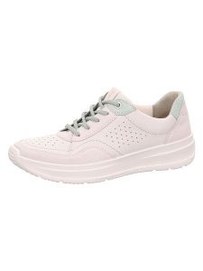 Legero Skórzane sneakersy "Sprinter" w kolorze kremowo-zielonym rozmiar: 41. Brązowe trampki Legero, bez wzorów, bez zapięcia. Za 248,58 zł.