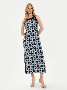 Joseph Ribkoff Sukienka letnia 242080 Kolorowy Regular Fit. Sukienki Joseph Ribkoff, na lato, bez wzorów, z syntetyku, bez kołnierzyka, bez ramiączek. Za 599,99 zł.