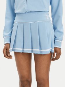 Juicy Couture Spódnica plisowana Aluna JCSGS223416 Błękitny Regular Fit. Niebieskie spódnice Juicy Couture, l, bez wzorów, z syntetyku. Za 259,99 zł.