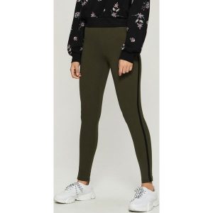 Legginsy z lampasami - Khaki. Legginsy marki Sinsay. W wyprzedaży za 19,99 zł.