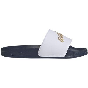 Klapki adidas Adilette Shower W GZ5930 białe. Białe klapki bez wzorów, z syntetyku, bez obcasa. Za 208,80 zł.