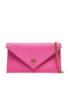 PINKO Torebka Flat Purse Mini AI 25-26 PCPL 105347 A0F1 Różowy. Czerwone torebki klasyczne Pinko, bez wzorów, ze skóry, bez dodatków. Za 699,99 zł.