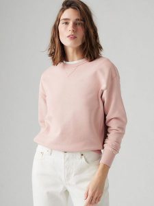 Levi´s Bluza "Heritage" w kolorze jasnoróżowym rozmiar: S. Różowe bluzy s, bez wzorów, z bawełny, bez kaptura. Za 127,35 zł.
