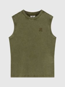 Champion Top w kolorze khaki rozmiar: XL. Brązowe topy Champion, xl, bez wzorów, z bawełny, bez kołnierzyka, bez ramiączek. Za 87,40 zł.