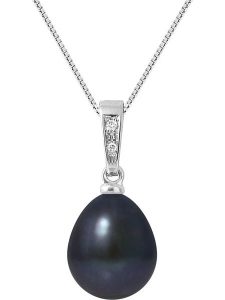 Pearline Złota zawieszka z diamentami i perłą rozmiar: onesize. Niebieskie zawieszki Pearline, z diamentem, srebrne. Za 782,99 zł.