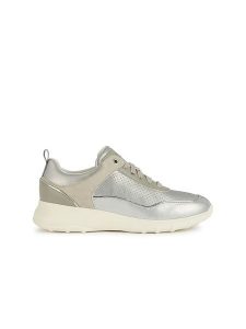 Geox Sneakersy "Alleniee" w kolorze srebrno-kremowym rozmiar: 36. Brązowe trampki Geox, bez wzorów, bez zapięcia. Za 172,49 zł.