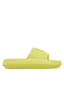 Guess Klapki E4GZ27 WG5X0 Zielony. Zielone klapki Guess, z aplikacjami, z tworzywa sztucznego, bez obcasa. Za 139,99 zł.