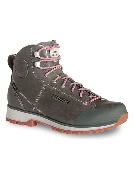 DOLOMITE Skórzane buty turystyczne "54 High Fg GTX" w kolorze szarobrązowo-różowym rozmiar: 37,5. Brązowe buty trekkingowe Dolomite, z gore-texu, bez zapięcia. Za 396,45 zł.