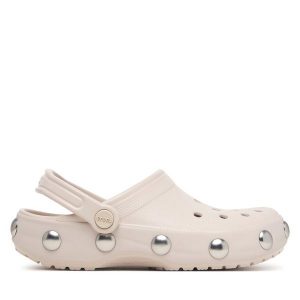 Klapki Crocs. Białe klapki Crocs, bez wzorów, bez obcasa. Za 259,99 zł.