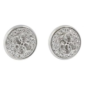 Kolczyki Guess. Szare kolczyki Guess, srebrne. Za 149,99 zł.