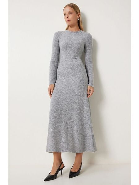 Happiness Istanbul Sukienka w kolorze szarym rozmiar: 38. Szare sukienki Happiness Istanbul, bez wzorów, bez kołnierzyka, bez ramiączek, maxi. Za 96,83 zł.