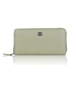 Bellicci Skórzany portfel "Cambrie" w kolorze oliwkowym - 19,5 x 10 x 2,5 cm rozmiar: onesize. Zielone portfele Bellicci, bez wzorów, z materiału. Za 82,99 zł.