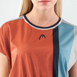 Koszulka z krótkim rękawem damska PADEL Crop Top. Brązowe bluzki Head, s, bez wzorów, sportowe, bez kołnierzyka, bez ramiączek. W wyprzedaży za 204,05 zł.