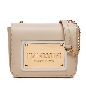 Torebka LOVE MOSCHINO. Brązowe listonoszki LOVE MOSCHINO, bez wzorów, bez dodatków. Za 649,99 zł.