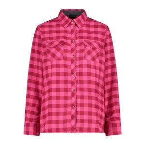 Damska koszula z długim rękawem z poliestru CMP. Czerwone koszule CMP, bez wzorów, bez kołnierzyka, bez ramiączek. W wyprzedaży za 286,55 zł.