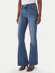 Liu Jo Jeansy UA6015 D0318 Granatowy Flare Fit. Niebieskie jeansy Liu Jo, bez wzorów, z bawełny. Za 559,99 zł.