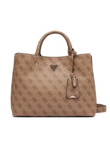 Guess Torebka Meridan II HWSG69 74060 Beżowy. Brązowe torebki klasyczne Guess, z aplikacjami, ze skóry, bez dodatków. Za 674,99 zł.