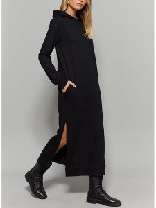 LA Angels Sukienka w kolorze czarnym rozmiar: S. Czarne sukienki LA Angels, na co dzień, s, bez wzorów, bez kołnierzyka, bez ramiączek, maxi, proste. Za 184,02 zł.