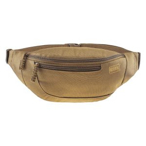 Nerka turystyczna Sorbelt 2l. Brązowe nerki i saszetki MAGNUM, bez wzorów. Za 49,99 zł.