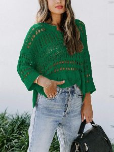 Milan Kiss Sweter w kolorze zielonym rozmiar: M. Zielone swetry oversize Milan Kiss, m, bez wzorów, bez ramiączek. Za 78,99 zł.