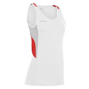 Damski tank top Macron Debby. Białe topy MACRON, bez wzorów, bez kołnierzyka, bez ramiączek. Za 160,00 zł.