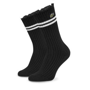 Skarpety długie Lacoste. Czarne skarpetki Lacoste, bez wzorów. Za 159,99 zł.