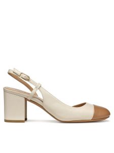 Geox Czółenka D Virnilisa 65 D55YYA 0TUBC C1056 Beżowy. Brązowe czółenka Geox, bez wzorów, ze skóry, bez obcasa, bez zapięcia. Za 299,99 zł.