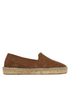 Manebi Espadryle H 2.7 N0 Brązowy. Brązowe espadryle Manebi, bez wzorów, z materiału, bez obcasa. Za 349,99 zł.