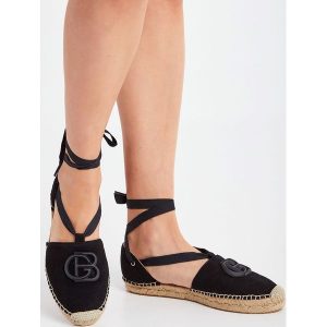 Espadryle skórzane BALDININI. Espadryle Baldinini, bez wzorów, bez obcasa, na koturnie. W wyprzedaży za 725,45 zł.