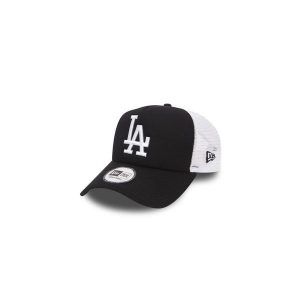 Czapka z daszkiem New Era Los Angeles Dodgers Clean A-Frame Trucker 11405498. Czarne czapki New Era, bez wzorów, sportowe. Za 119,99 zł.