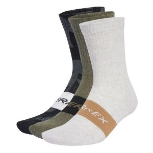 Skarpety Terrex Multi 3 Pack. Białe skarpetki ADIDAS, bez wzorów, z bawełny. Za 89,95 zł.